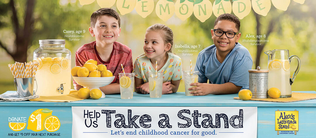 Help us take a stand - let's end childhood cancer for good.